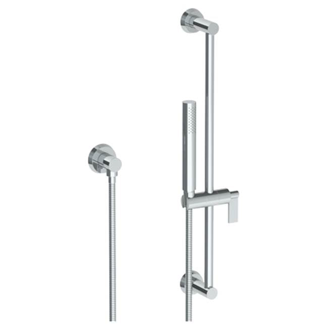 Watermark 37-HSPB1-BL2 Blue Positioning Bar Shower Kit With Slim Hand Shower & 69" Hose