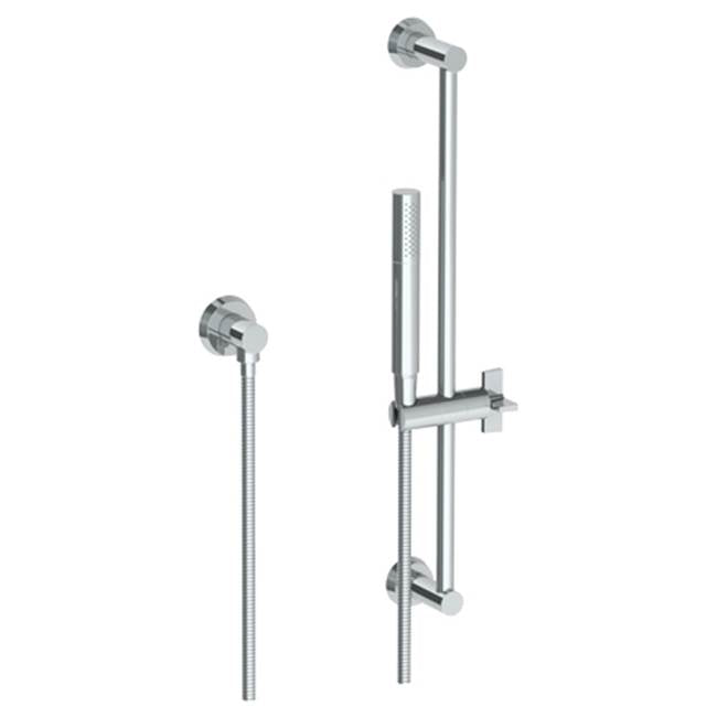 Watermark 37-HSPB1-BL3 Blue Positioning Bar Shower Kit With Slim Hand Shower & 69" Hose