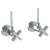 Watermark 37-MAS1-BL3 Blue Lavatory Angle Stop Kit -1/2? Compression X 3/8? Od Compression