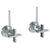 Watermark 37-MAS2-BL3 Blue Lavatory Angle Stop Kit -1/2? IPS X 3/8? Od Compression - Parent