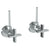 Watermark 37-MAS2-BL3 Blue Lavatory Angle Stop Kit -1/2? IPS X 3/8? Od Compression