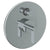 Watermark 37-P90-BL2 Blue Wall Mounted Pressure Balance Shower Trim With Diverter 7" Diameter