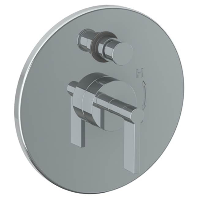 Watermark 37-P90-BL2 Blue Wall Mounted Pressure Balance Shower Trim With Diverter 7" Diameter