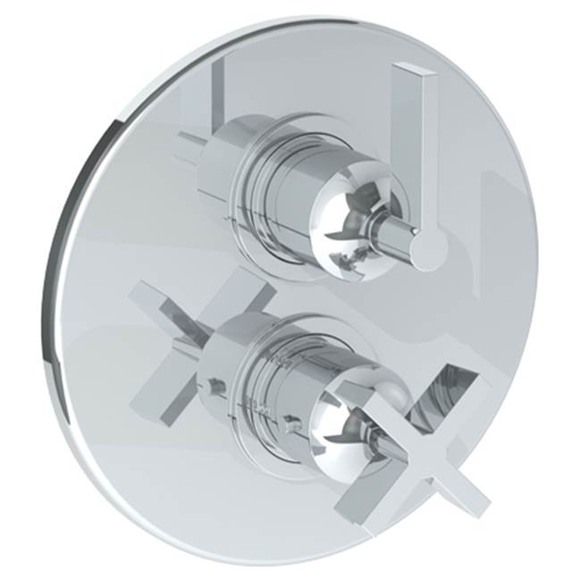 Watermark 37-T20-BL2 Blue Wall Mounted Thermostatic Shower Trim With Built-In Control 7-1/2" Diameter