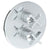 Watermark 37-T20-BL3 Blue Wall Mounted Thermostatic Shower Trim With Built-In Control 7-1/2" Diameter - Parent