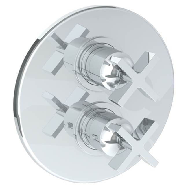 Watermark 37-T20-BL3 Blue Wall Mounted Thermostatic Shower Trim With Built-In Control 7-1/2" Diameter