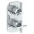 Watermark 37-T25-BL2 Blue Wall Mounted Mini Thermostatic Shower Trim With Built-In Control 3-1/2" X 6-1/4"