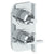Watermark 37-T25-BL2 Blue Wall Mounted Mini Thermostatic Shower Trim With Built-In Control 3-1/2" X 6-1/4"