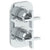Watermark 37-T25-BL3 Blue Wall Mounted Mini Thermostatic Shower Trim With Built-In Control 3-1/2" X 6-1/4"