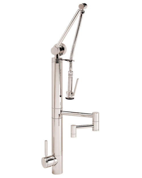 Waterstone 3710-12 Contemporary Gantry Pulldown Faucet - 12" Articulated Spout