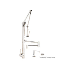 Load image into Gallery viewer, Waterstone 3710-18-3 Contemporary Gantry Pulldown Faucet - 18&quot; Articulated Spout 3pc. Suite