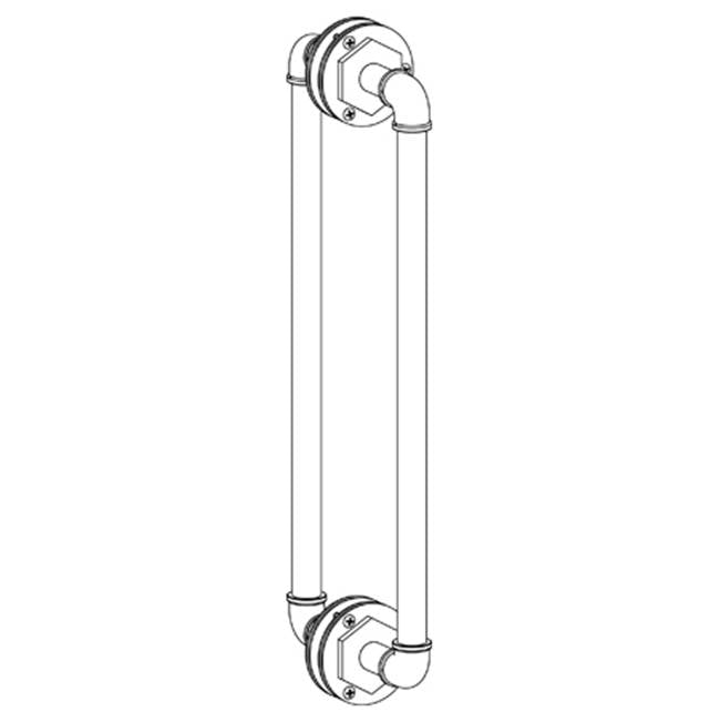Watermark 38-0.1-18DDP Elan Vital 18" Double Shower Door Pull/ Glass Mount Towel Bar - Parent