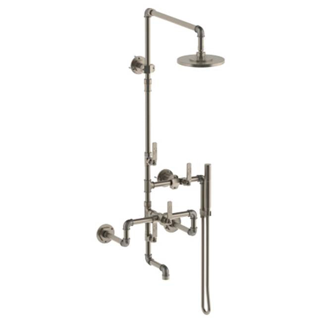 Watermark Wall Mounted Exposed Thermostatic Tub Shower With Hand Shower Set