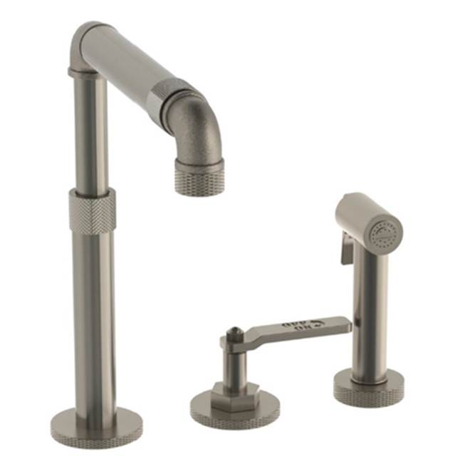 Watermark 38-7.1.3A-EV4 Elan Vital Deck Mounted 3 Hole Telescopic Kitchen Set - Includes Side Spray