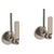 Watermark 38-MAS2-EV4 Elan Vital Lavatory Angle Stop Kit -1/2" IPS X 3/8" Od Compression