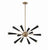 Crystorama 3812-AG Zodiac 12 Light Chandelier - Aged Brass