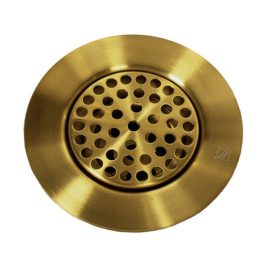 Nantucket Sinks 3CHGRSB 3 inch Utility Sink Grid Drain Satin Brass