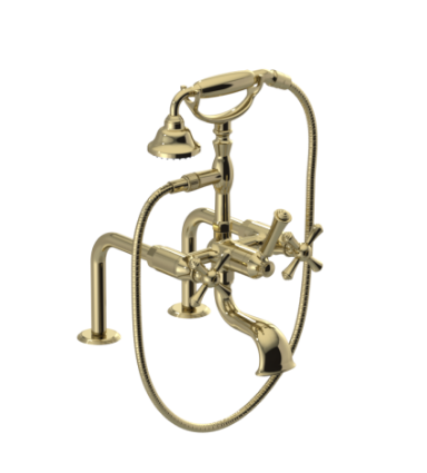 Rubinet 3DFMC Deck Mount Tub Filler With Hand Held Shower - Parent