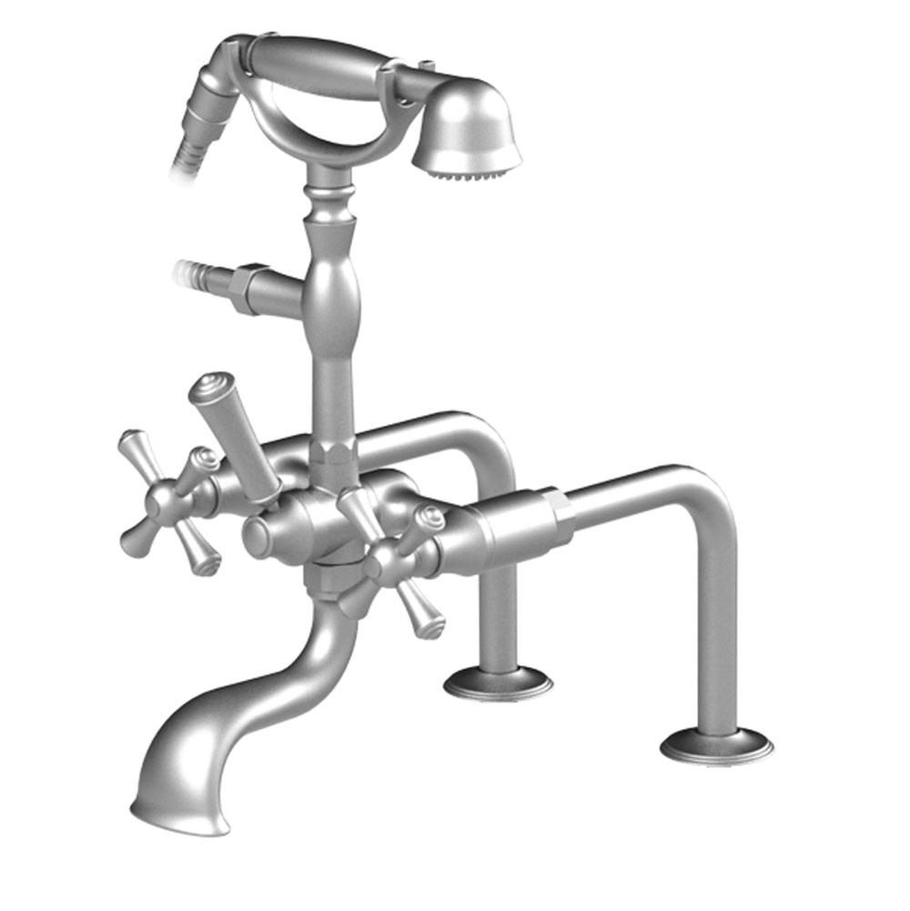 Rubinet 3DFMC Deck Mount Tub Filler With Hand Held Shower