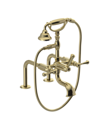 Rubinet 3DFML Deck Mount Tub Filler With Hand Held Shower - Parent