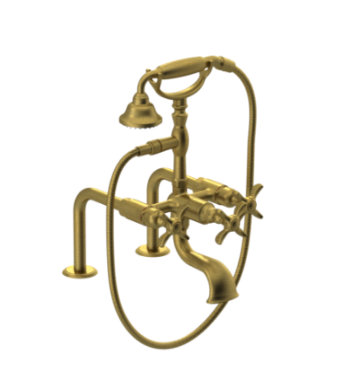 Rubinet 3DRVC Deck Mount Tub Filler With Hand Held Shower - Parent