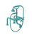 Rubinet 3DRVC Deck Mount Tub Filler With Hand Held Shower