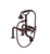Rubinet 3DRVC Deck Mount Tub Filler With Hand Held Shower