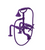 Rubinet 3DRVC Deck Mount Tub Filler With Hand Held Shower