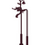 Rubinet 3FETL Floor Mount Tub Filler With Hand Held Shower