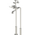 Rubinet 3FETL Floor Mount Tub Filler With Hand Held Shower