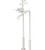 Rubinet 3FETL Floor Mount Tub Filler With Hand Held Shower