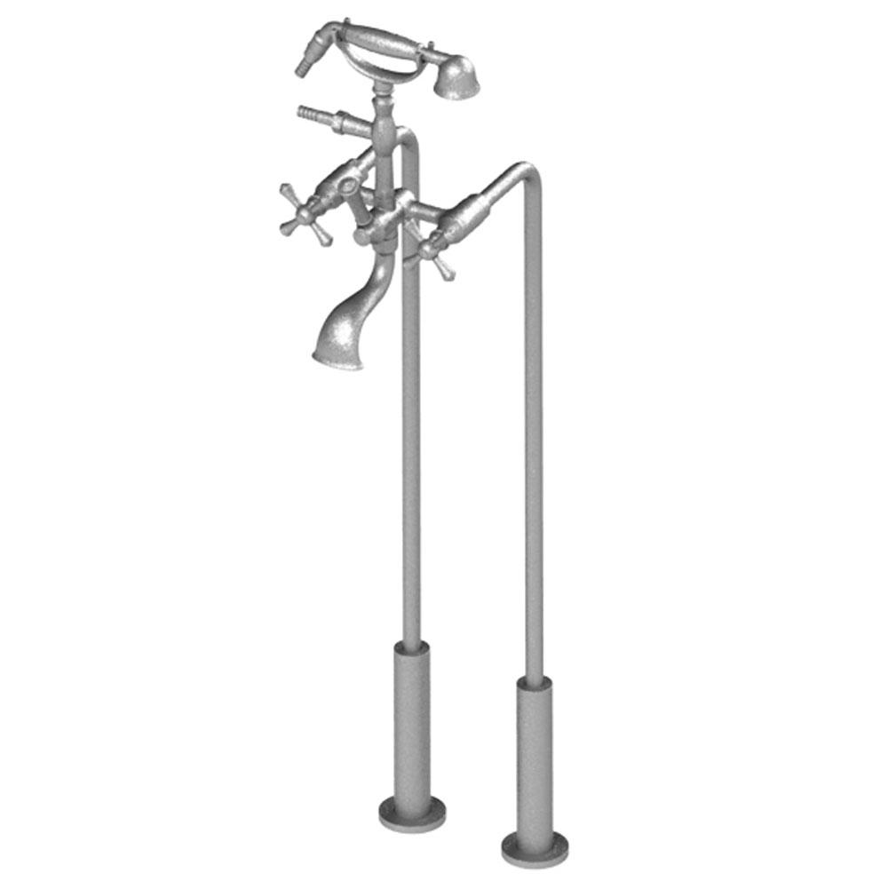 Rubinet 3FFMC Floor Mount Tub Filler With Hand Held Shower