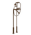 Rubinet 3FFMC Floor Mount Tub Filler With Hand Held Shower
