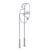 Rubinet 3FFMC Floor Mount Tub Filler With Hand Held Shower