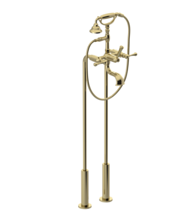 Rubinet 3FFML Floor Mount Tub Filler With Hand Held Shower - Parent