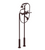 Rubinet 3FFML Floor Mount Tub Filler With Hand Held Shower