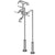 Rubinet 3FFML Floor Mount Tub Filler With Hand Held Shower