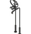 Rubinet 3FHXC Floor Mount Tub Filler With Hand Held Shower