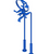 Rubinet 3FHXL Floor Mount Tub Filler with Hand Held Shower