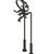 Rubinet 3FHXL Floor Mount Tub Filler with Hand Held Shower