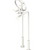 Rubinet 3FHXL Floor Mount Tub Filler with Hand Held Shower