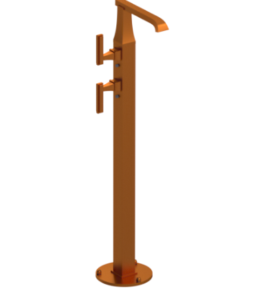 Rubinet 3FMQL Floor Mount Tub Filler