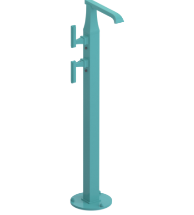 Rubinet 3FMQL Floor Mount Tub Filler