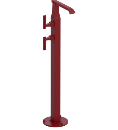 Rubinet 3FMQL Floor Mount Tub Filler