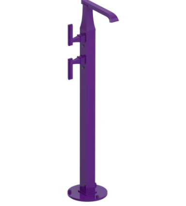 Rubinet 3FMQL Floor Mount Tub Filler