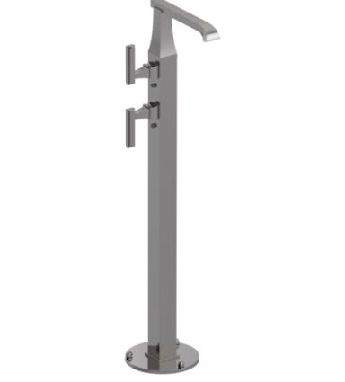 Rubinet 3FMQL Floor Mount Tub Filler