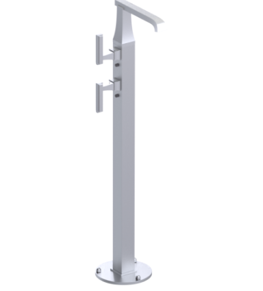 Rubinet 3FMQL Floor Mount Tub Filler