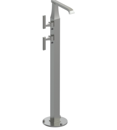 Rubinet 3FMQL Floor Mount Tub Filler