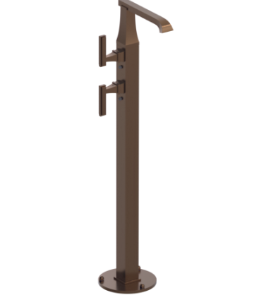 Rubinet 3FMQL Floor Mount Tub Filler