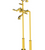 Rubinet 3FRML Floor Mount Tub Filler With Hand Held Shower